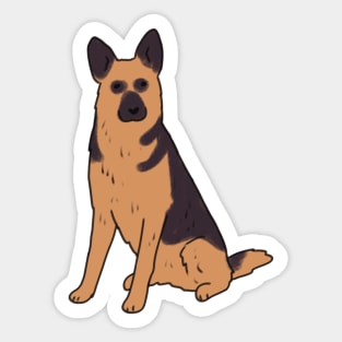 german shepherd dog Sticker